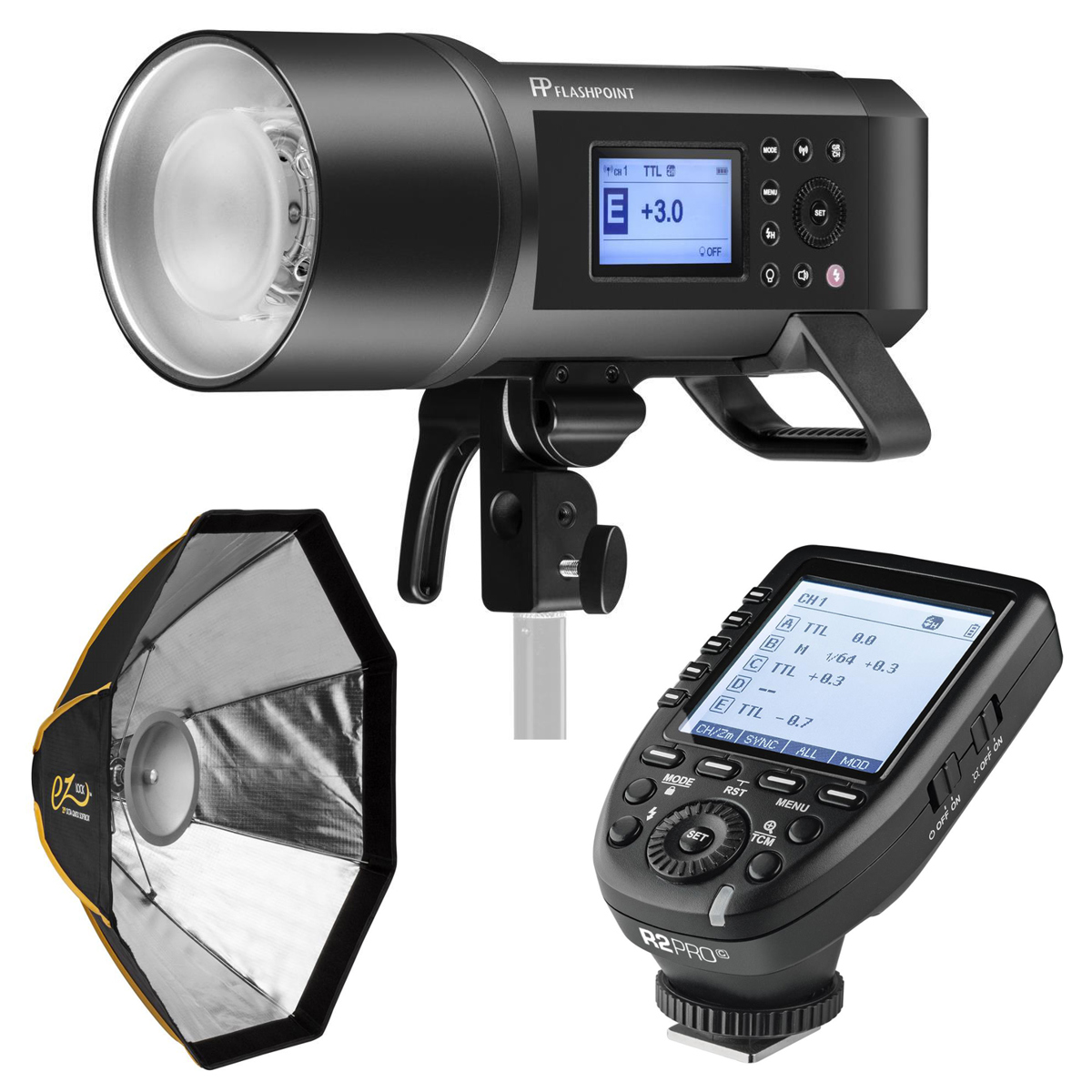 

Flashpoint XPLOR 600 Pro TTL Monolight Bundle with R2 Pro Transmitter for Sony