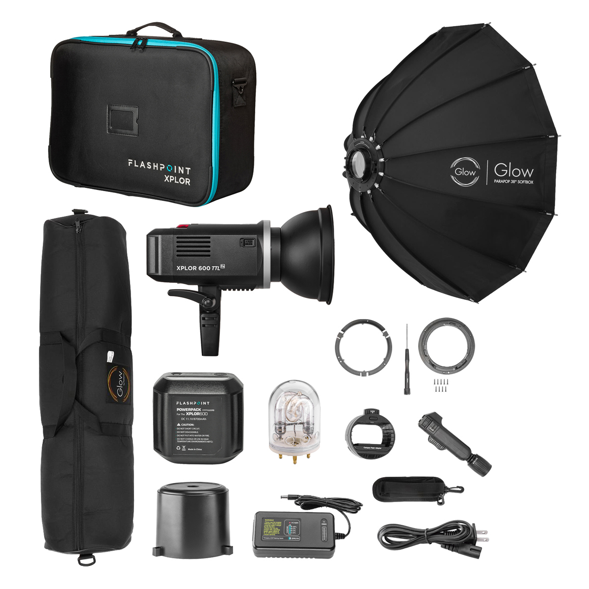 

Flashpoint XPLOR 600 HSS TTL R2 Monolight, Bundle w/ParaPop II Softbox & OTA Set