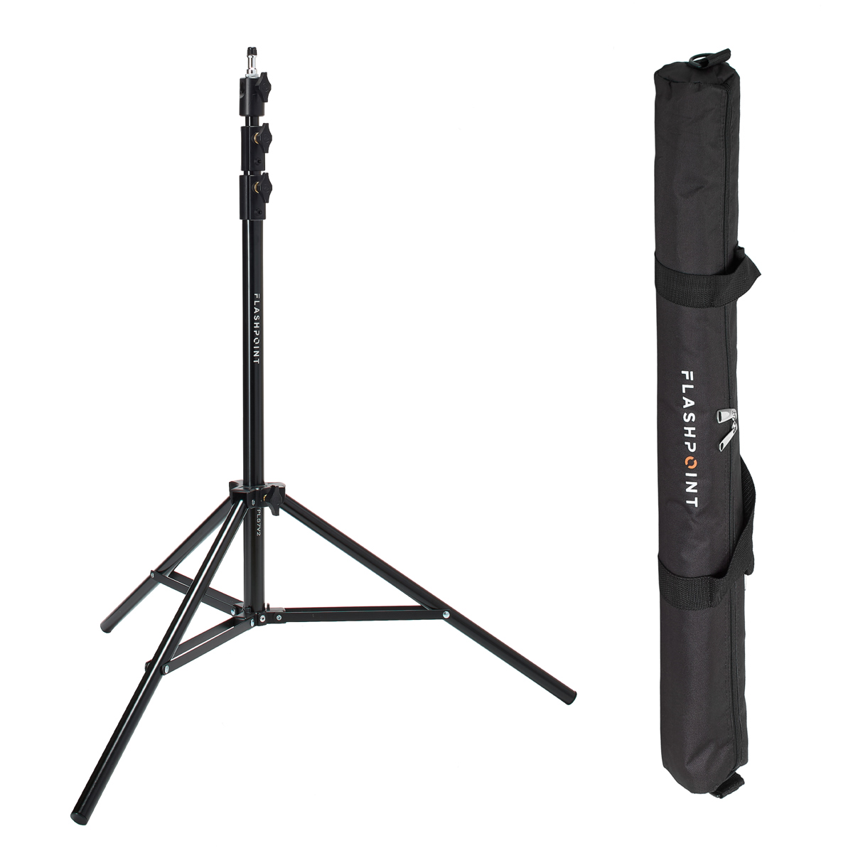 Flashpoint Pro Air-Cushioned Heavy-Duty Light Stand (Black, 7.2') #FP-S-7-V2