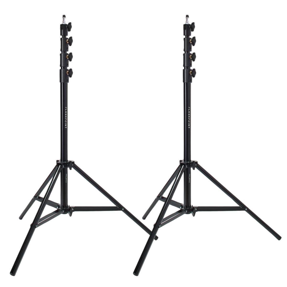 

Flashpoint 2x Pro Air-Cushioned Heavy-Duty Light Stand (Black, 9.5')