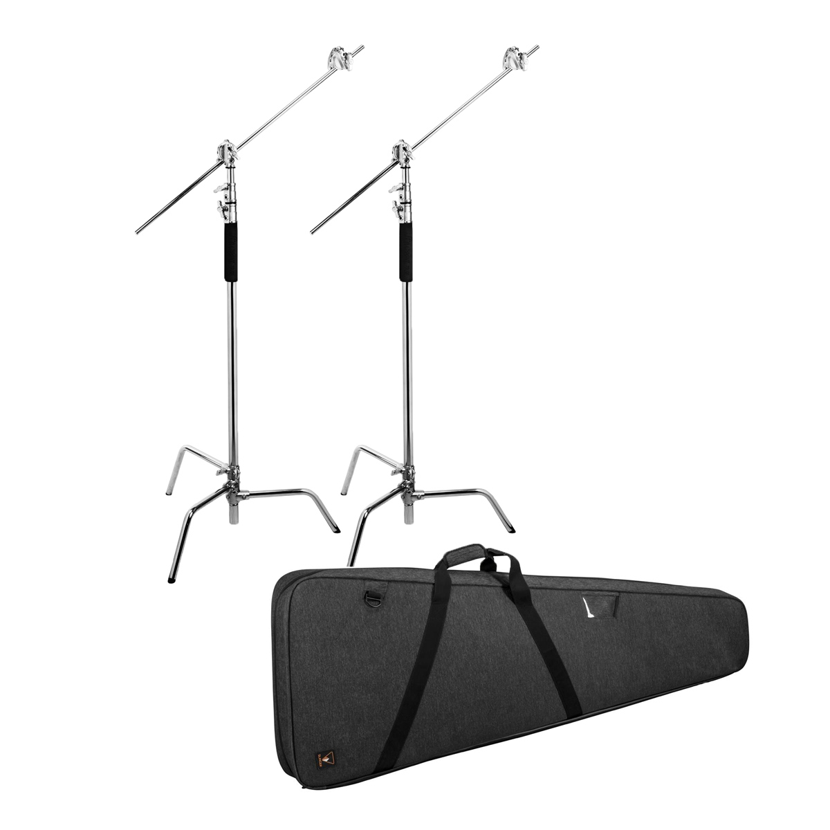 

Flashpoint 10' Century Light Stand on Turtle Base Kit, 2-Pack with Case