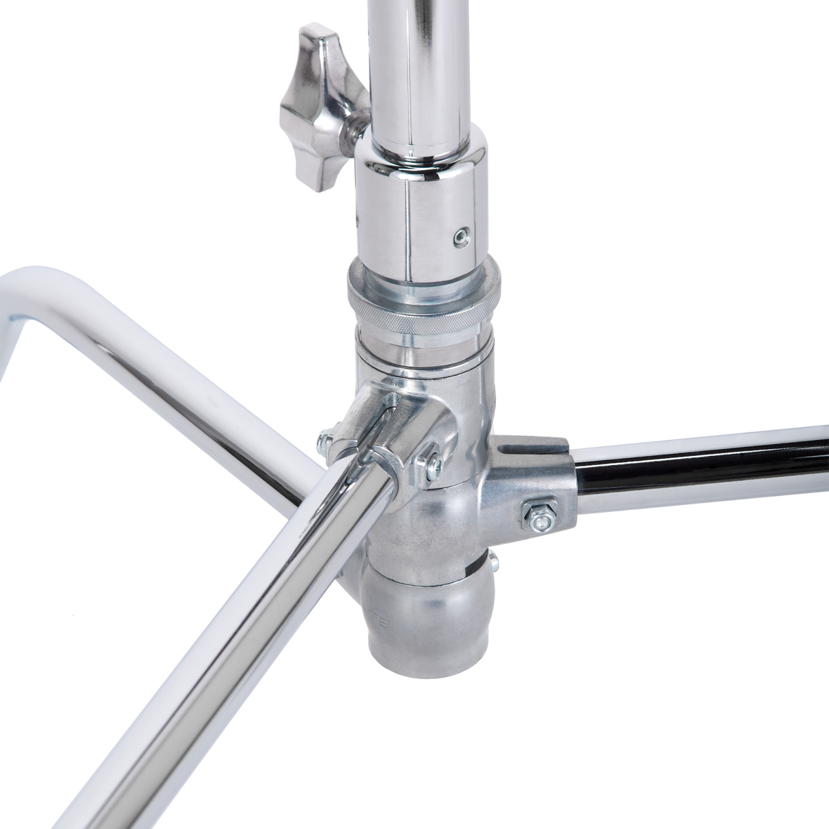Flashpoint 40" Quick Release Turtle Base C-Stand Kit, Grip Head Arm (Chrome)