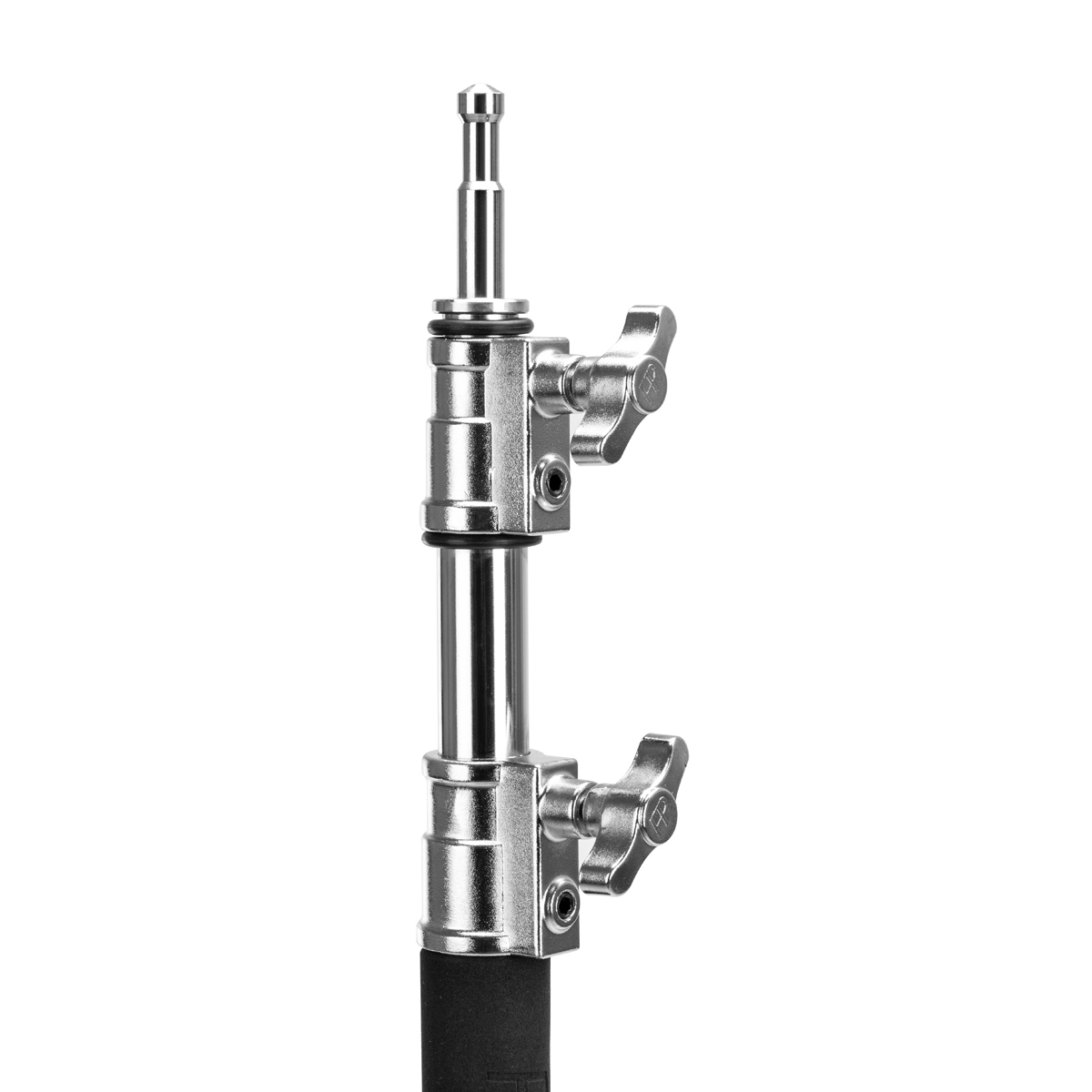Flashpoint 10' C Stand on Turtle Base, 40" Grip Arm Two 3" Gobo Heads, Chrome