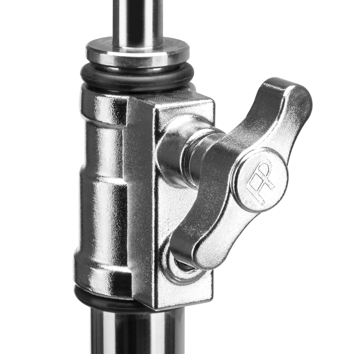 Flashpoint 10' C Stand on Turtle Base, 40" Grip Arm Two 3" Gobo Heads, Chrome
