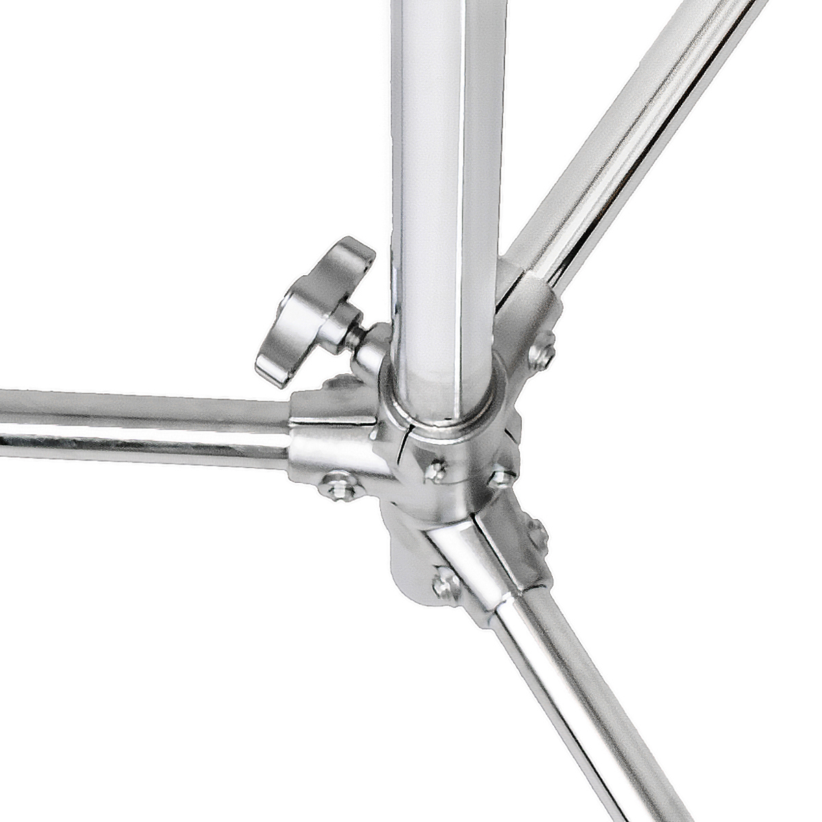 Flashpoint 10' C Stand on Turtle Base, 40" Grip Arm Two 3" Gobo Heads, Chrome