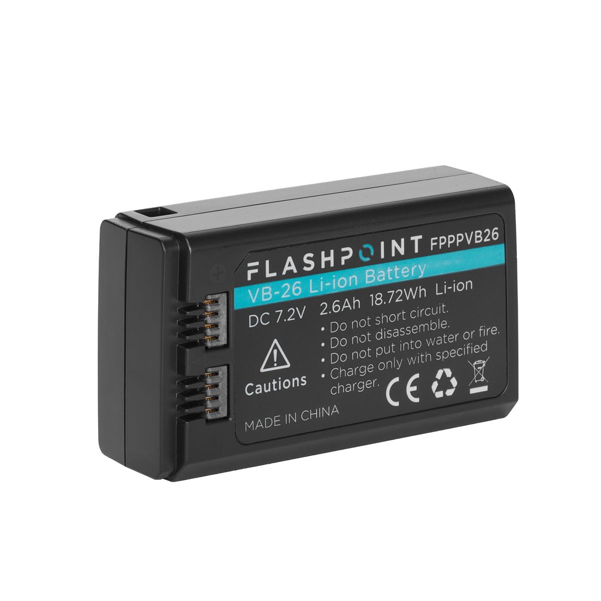 Image of Flashpoint VB-26 Li-ion Battery for the Zoom Li-ion X and Zoom Li-ion III