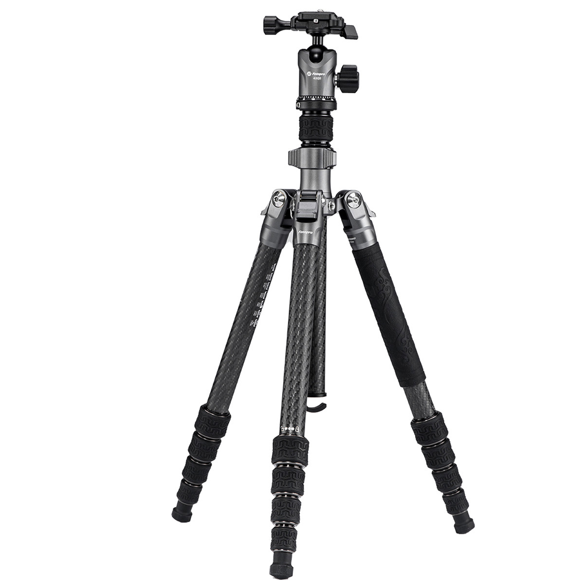 

FotoPro Sherpa 5-Section Carbon Fiber Tripod/Monopod w/FPH-42QS Ball Head, Gray