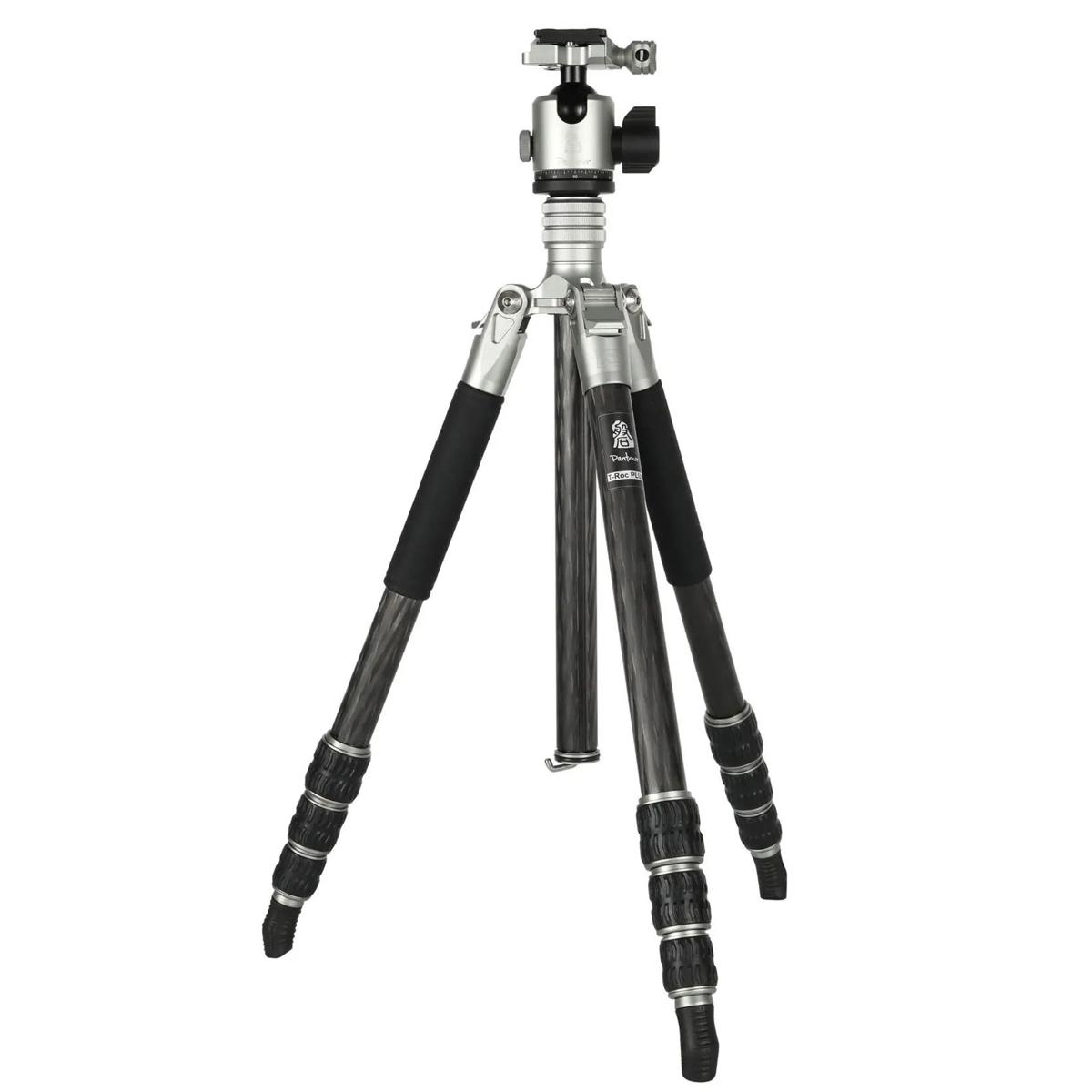 

FotoPro T-Roc Max 4-Section Carbon Fiber Professional Tripod, 67.3" Max Height