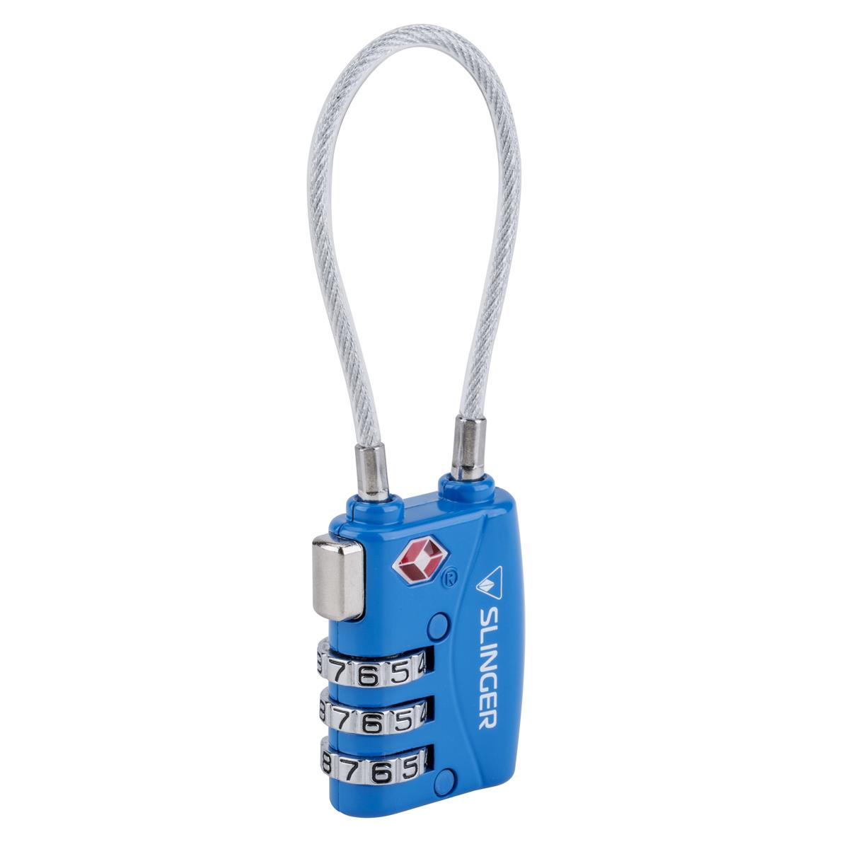 Image of Slinger TSA 3-Dial Combination TSA Lock (Blue)