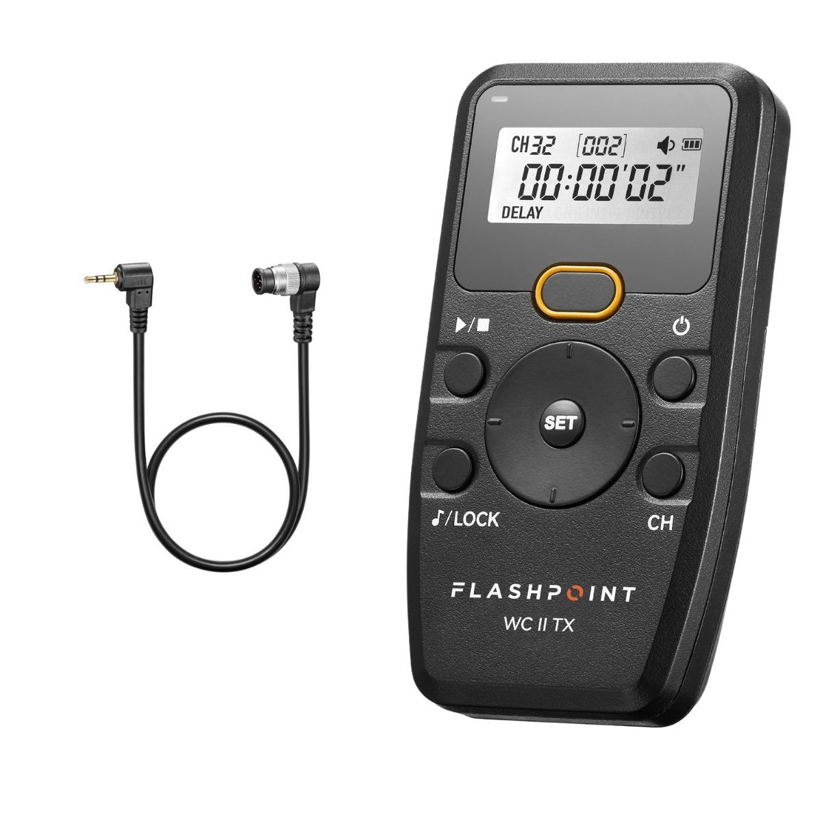 

Flashpoint Wave Commander II Remote Tx with Cable for Nikon Cameras with 10-Pin