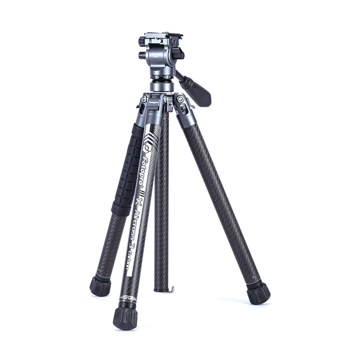 

FotoPro X-AIRCROSS 3 Lite Video 5-Sec CF Travel Tripod w/MH-2L Fluid Head,Orange