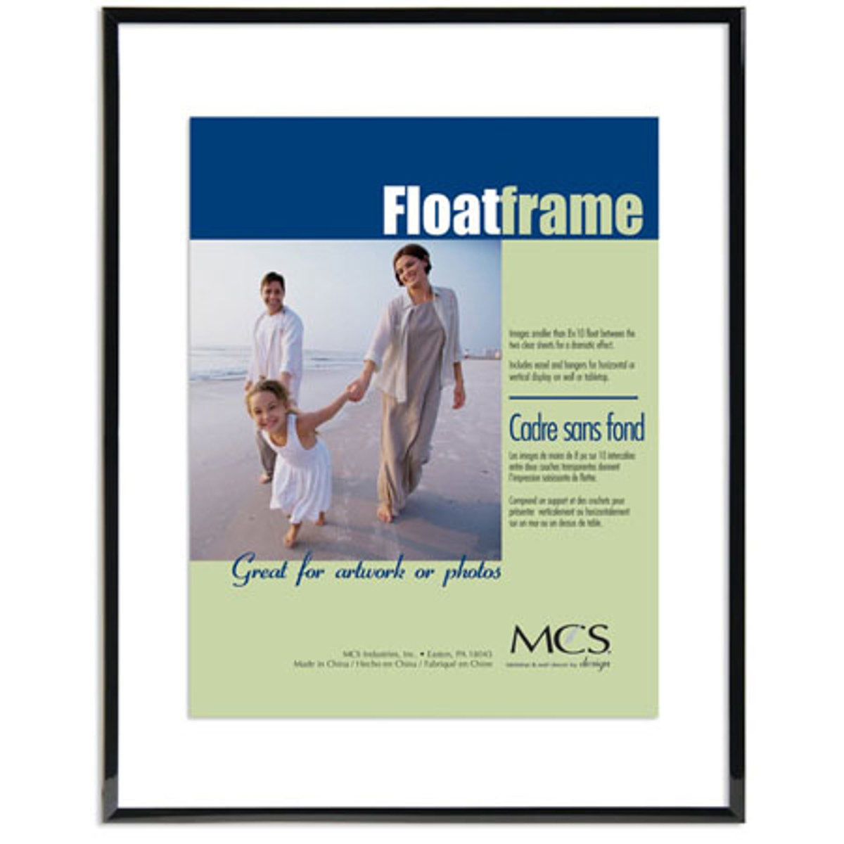 

MCS 5x7" Original Plastic Float Frame for a 4x6" Photograph, Black