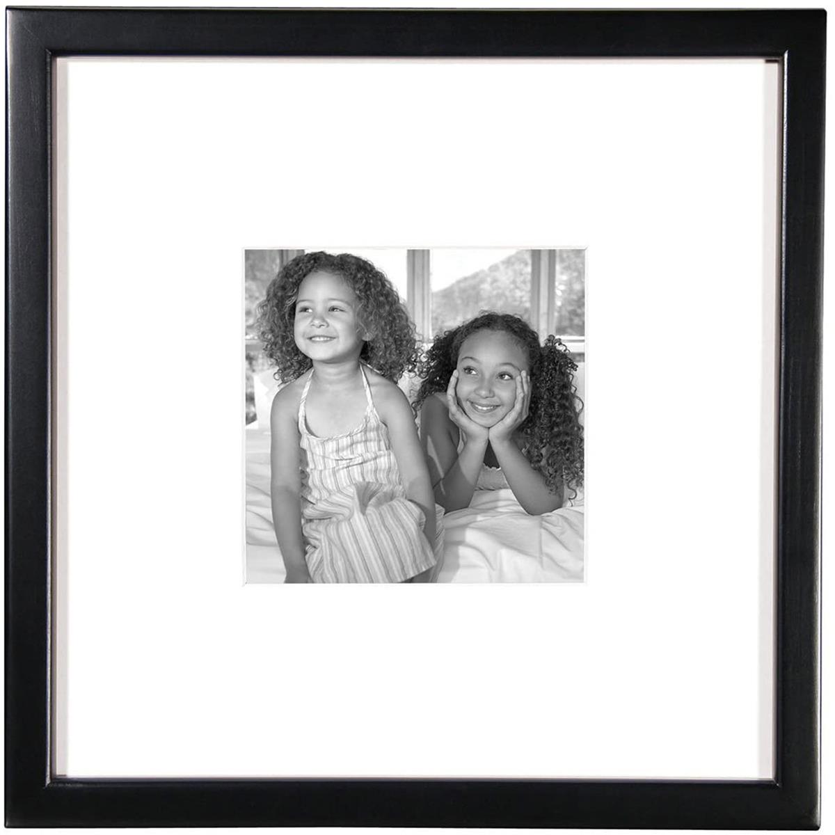 Image of MCS East Village Series 12x12&quot; Wood Picture Frame for a 6x6&quot; Photograph