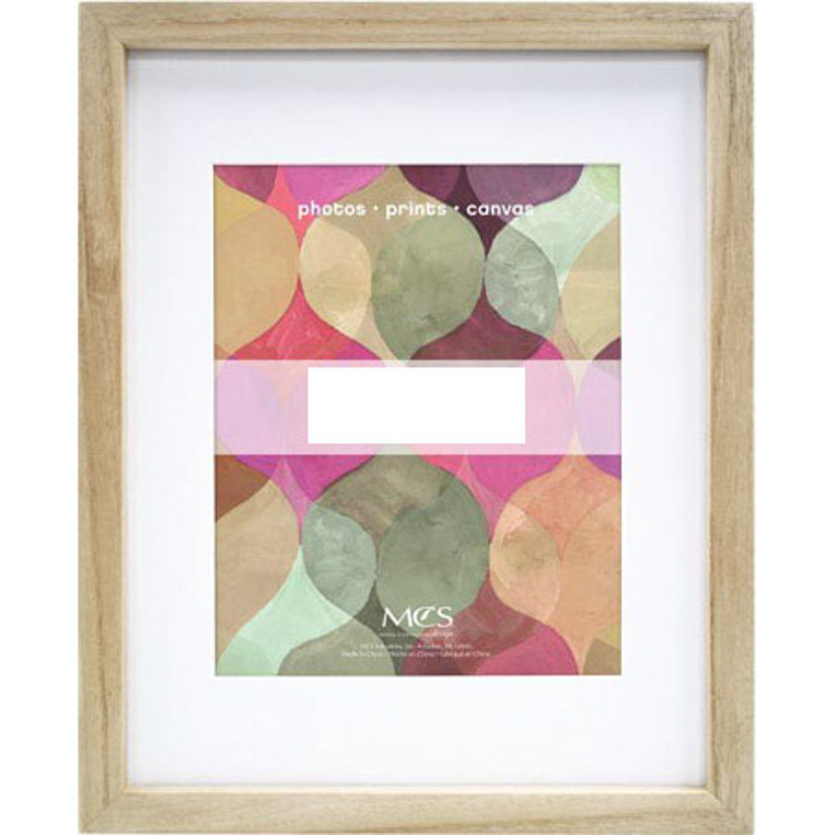 

MCS 16x20" Art Shadow Box Series Wood Picture Frame for 11x14" Photo, Natural