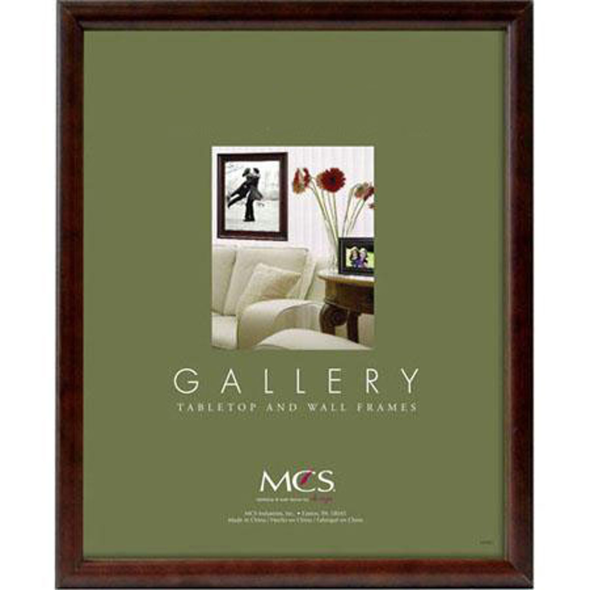 

MCS Bullnose Series Wood Picture Frame for 4x6" Photograph, Walnut