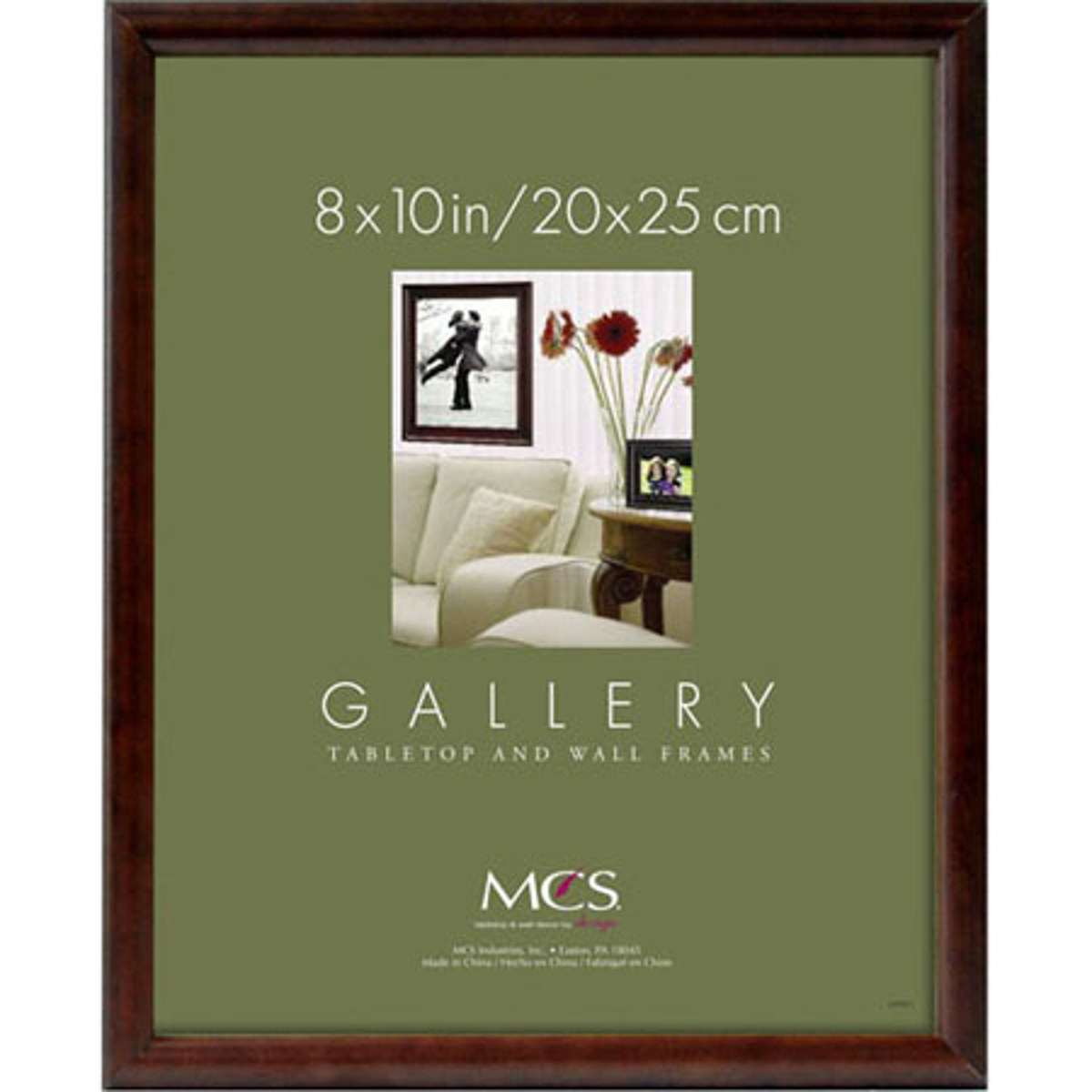 

MCS Bullnose Series Wood Picture Frame for 8x10" Photograph, Walnut