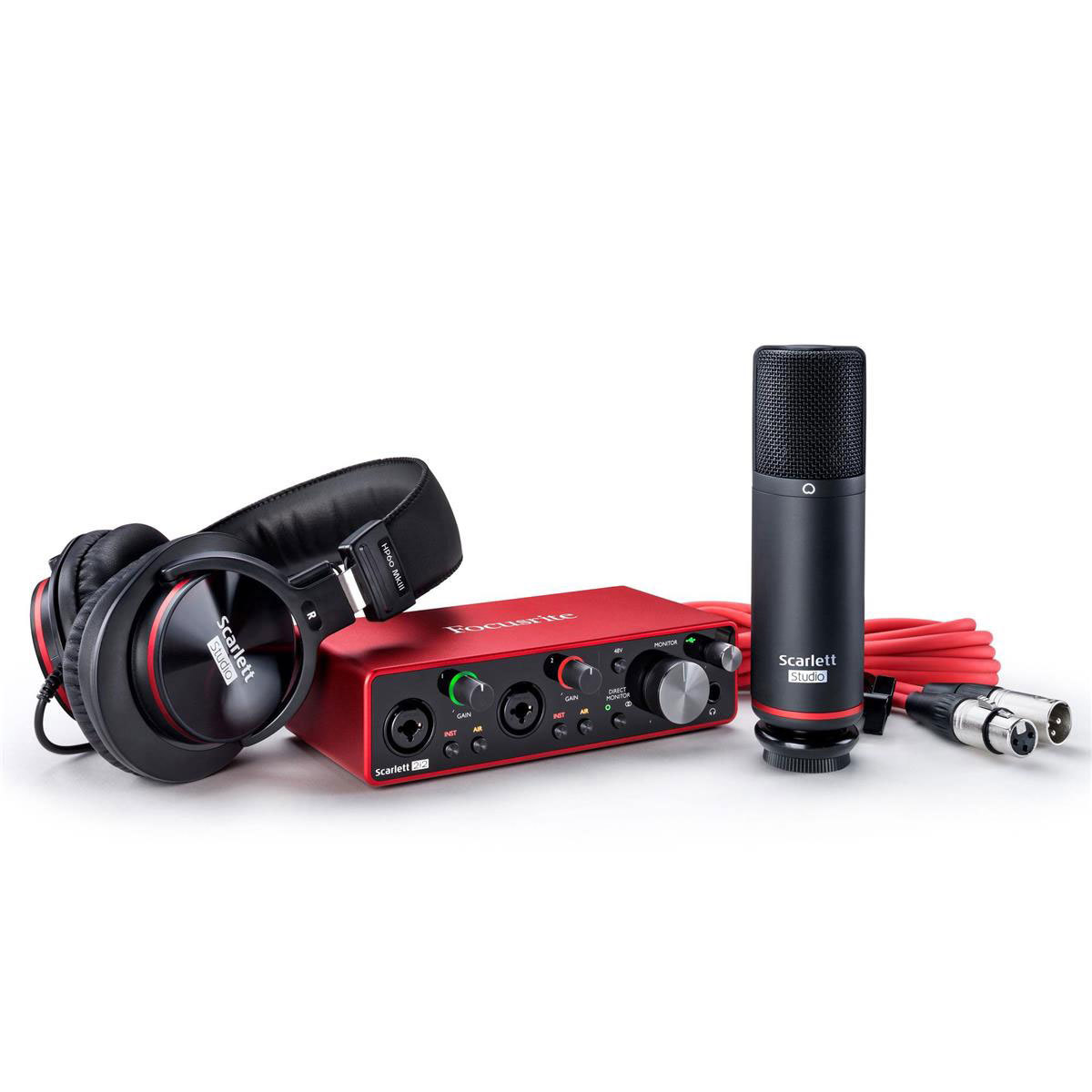 

Focusrite Scarlett 2i2 Studio 3rd Gen USB Interface with Mic and Software Suite