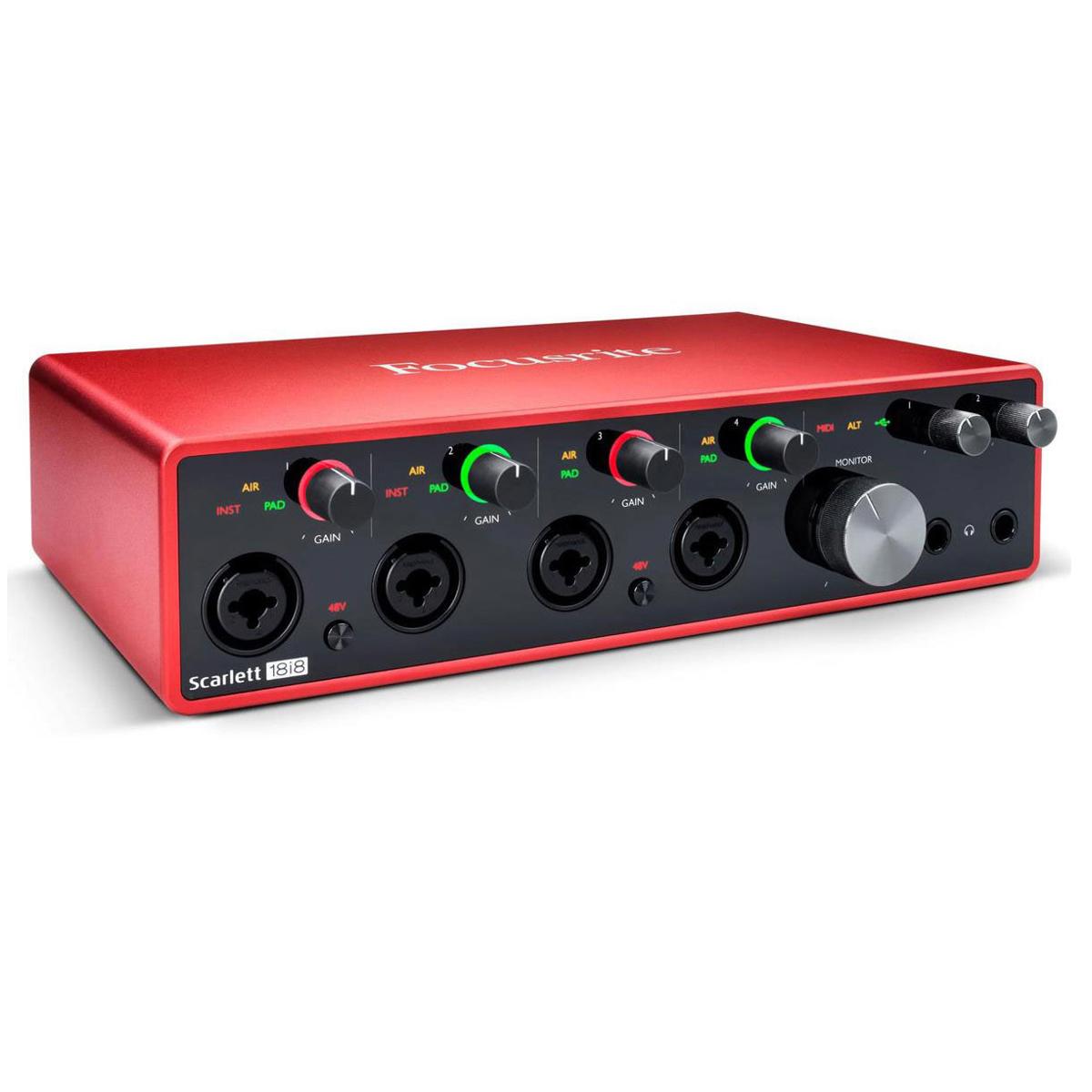 

Focusrite Scarlett 18i8 3rd Gen USB Interface with Software Suite