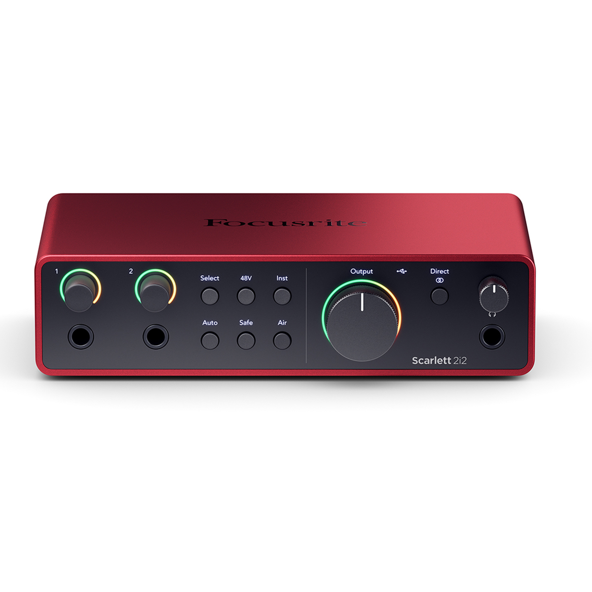 Focusrite Scarlett 2i2 4th Gen USB Interface with Software W/ 10' XLR Cable