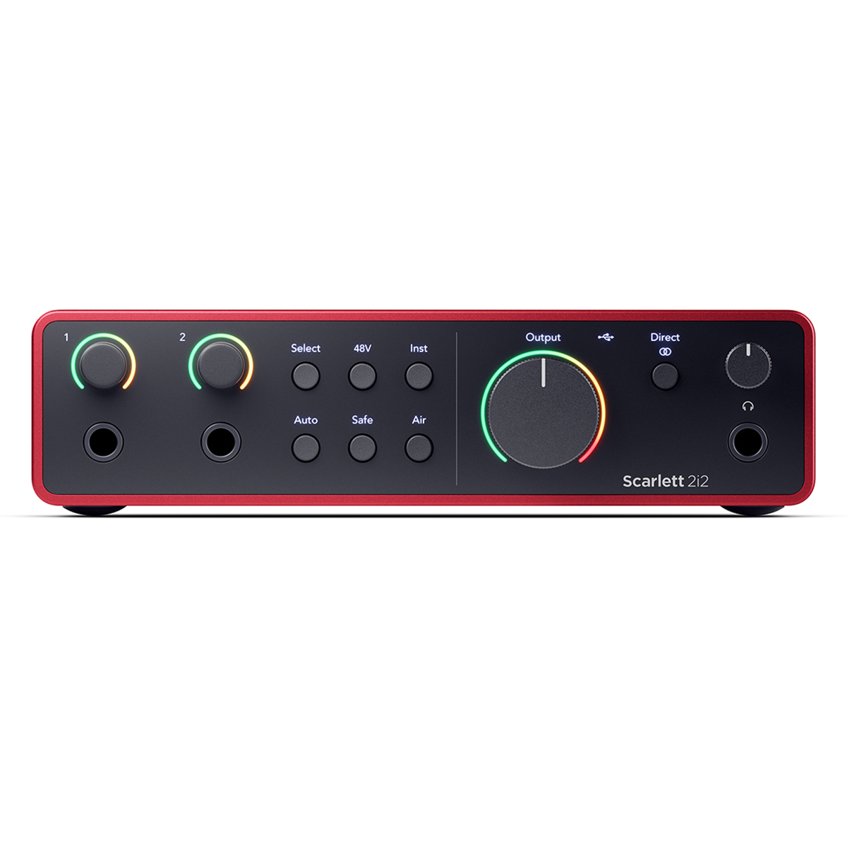 Focusrite Scarlett 2i2 4th Gen USB Interface with Software W/ 10' XLR Cable