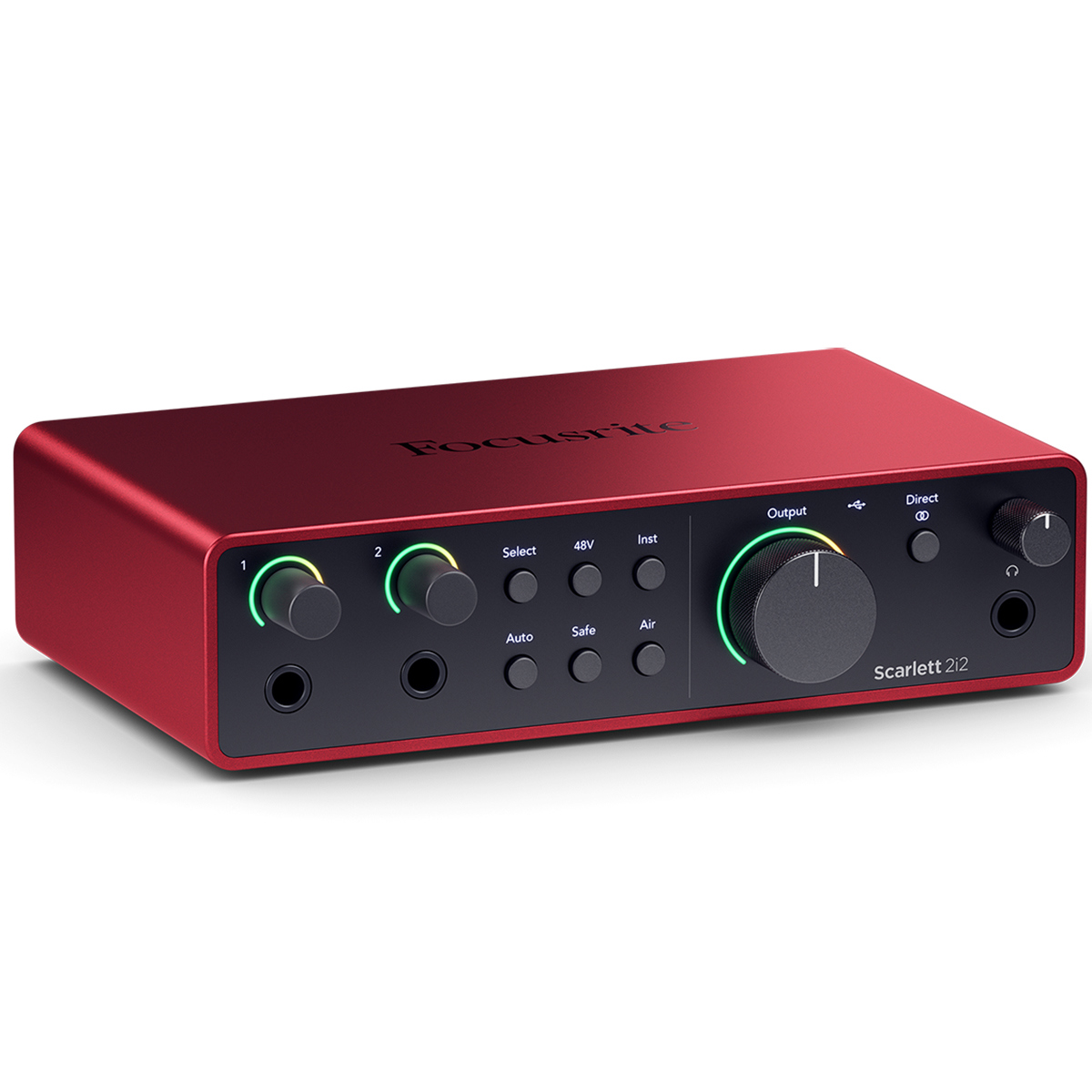 Focusrite Scarlett 2i2 4th Gen USB Interface with Software W/ 10' XLR Cable