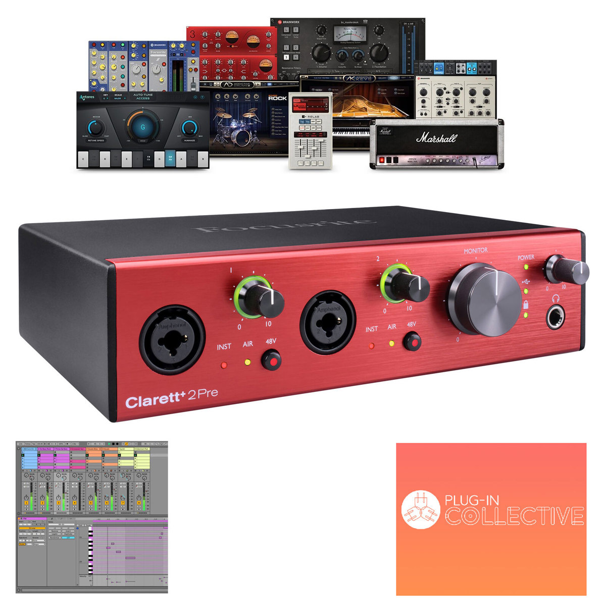 

Focusrite Clarett+ 2Pre 8-Ch 10-In/4-Out Audio Interface, S/W Suite for PC & Mac