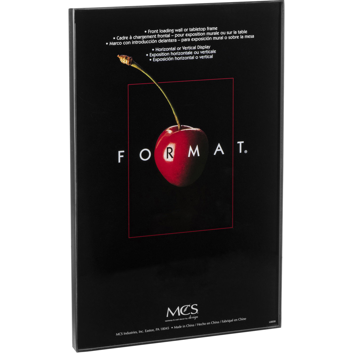 

MCS Plastic Format Frame for a 12x18" Photograph, Color; Black