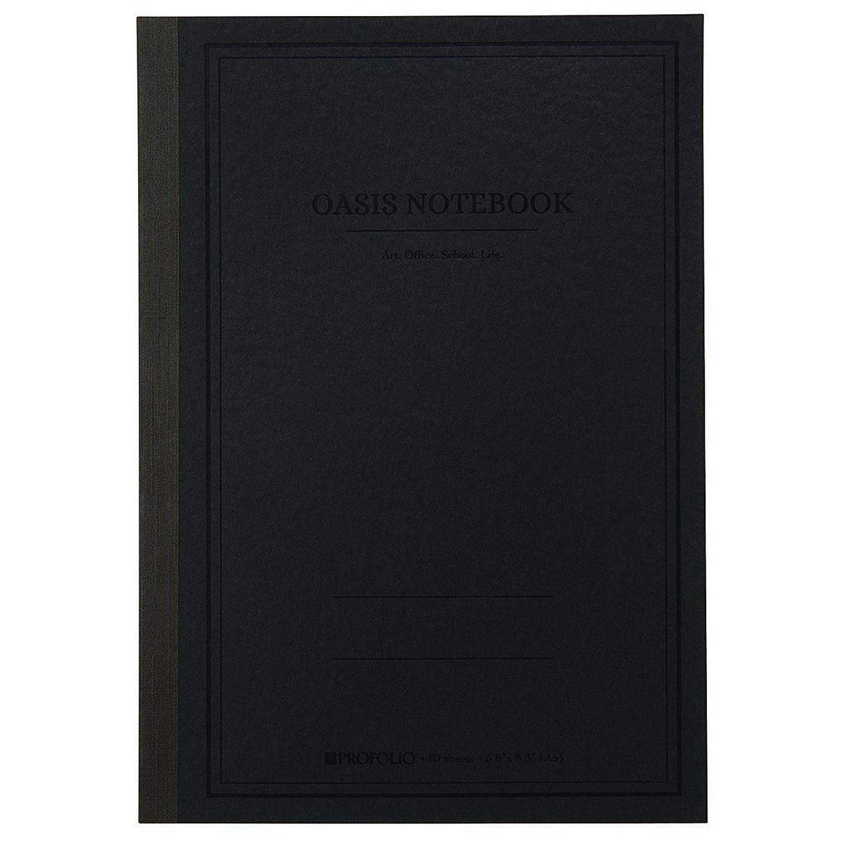 

Itoya Medium ProFolio Oasis Notebook, A5 (5.8x8.3"), Charcoal