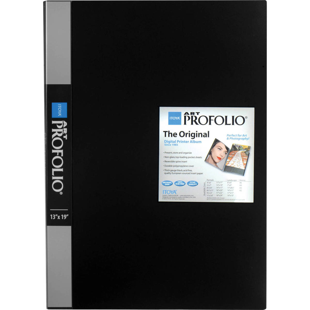 

Itoya Art Profolio Presentation Book with 11x14" 24 Pocket Pages, 48 Views