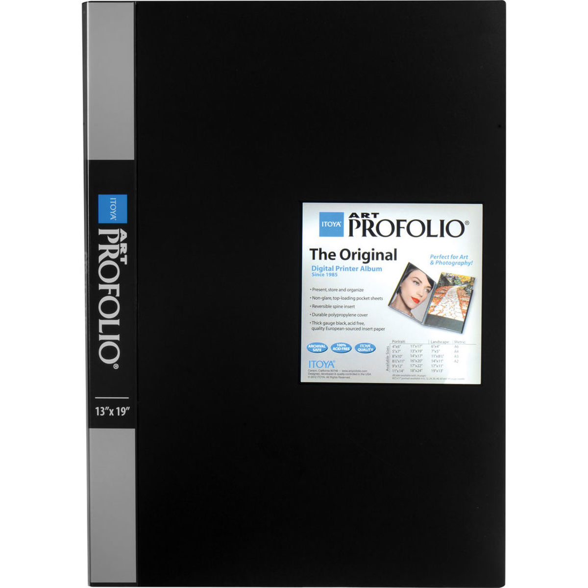 

Itoya Art Profolio Presentation Book with 13x19" 24 Pocket Pages, 48 Views