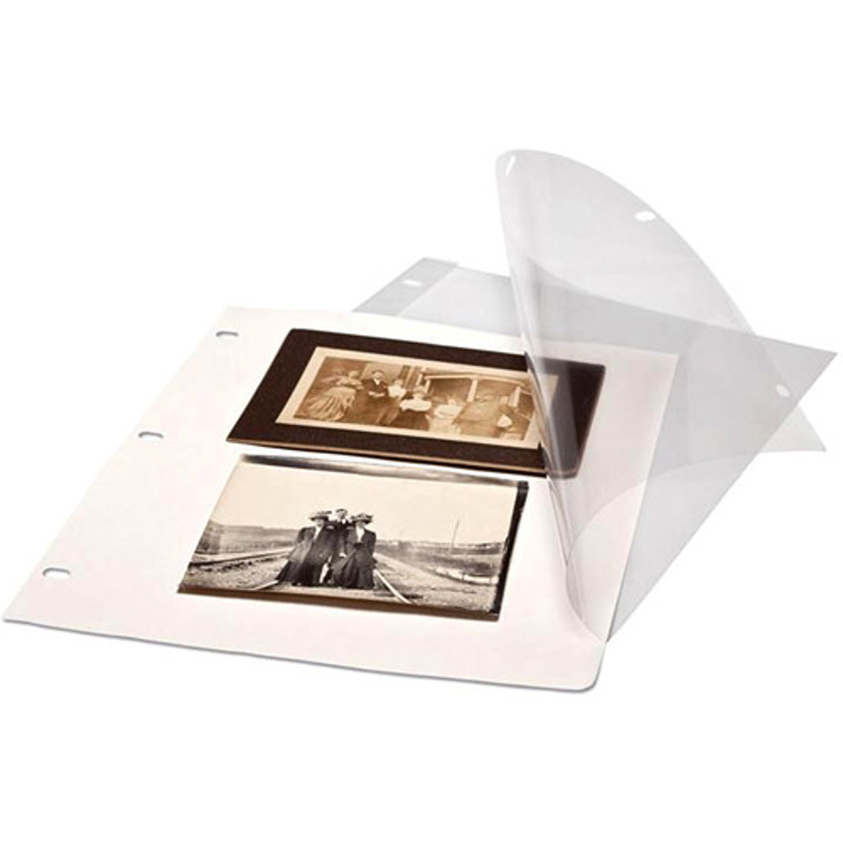 

Print File Crystal Clear Polyester Page Protectors with Paper Insert, 25 Pack