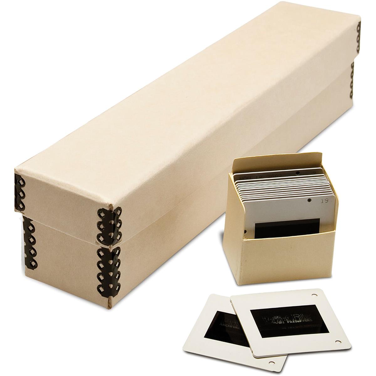 Image of Print File Slide Storage Box with 8 Archival Slide Bins