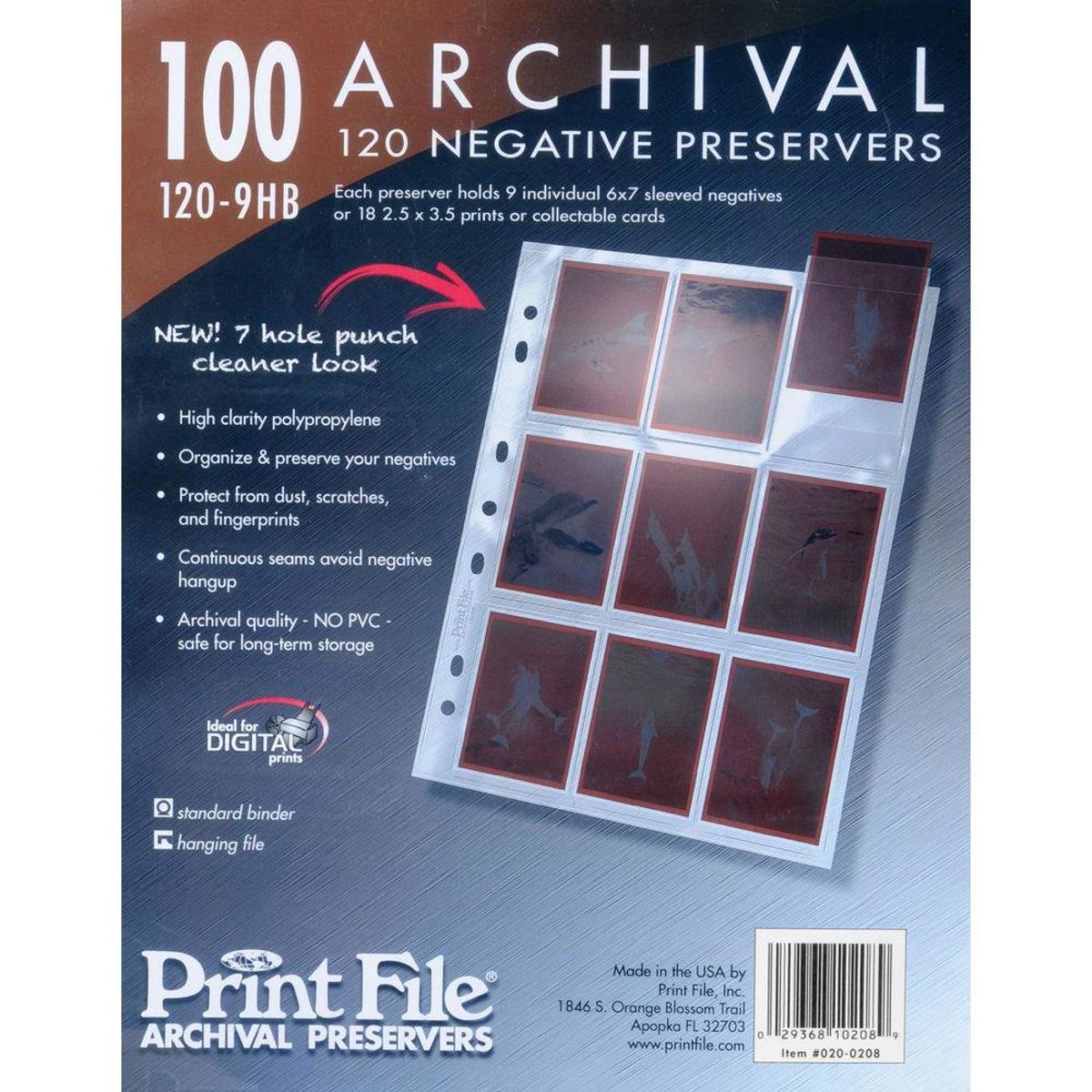 

Print File 120 Size Negative Pages, Pack of 100
