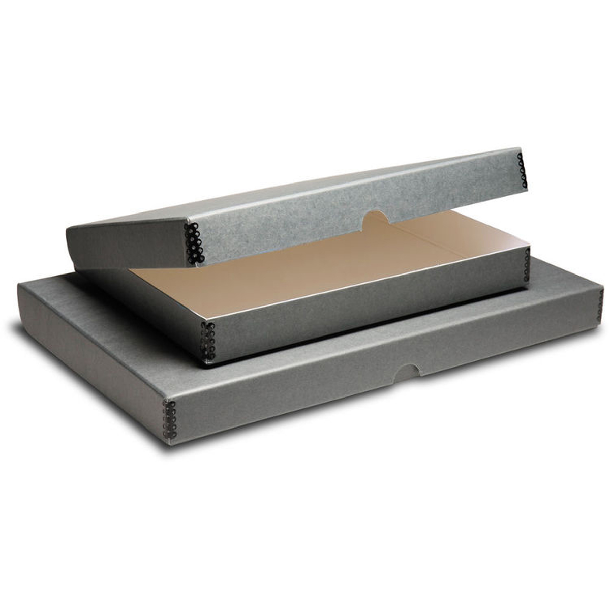 

Print File Clamshell Metal Edge Box, 16.25x20.25x1.75", Gray