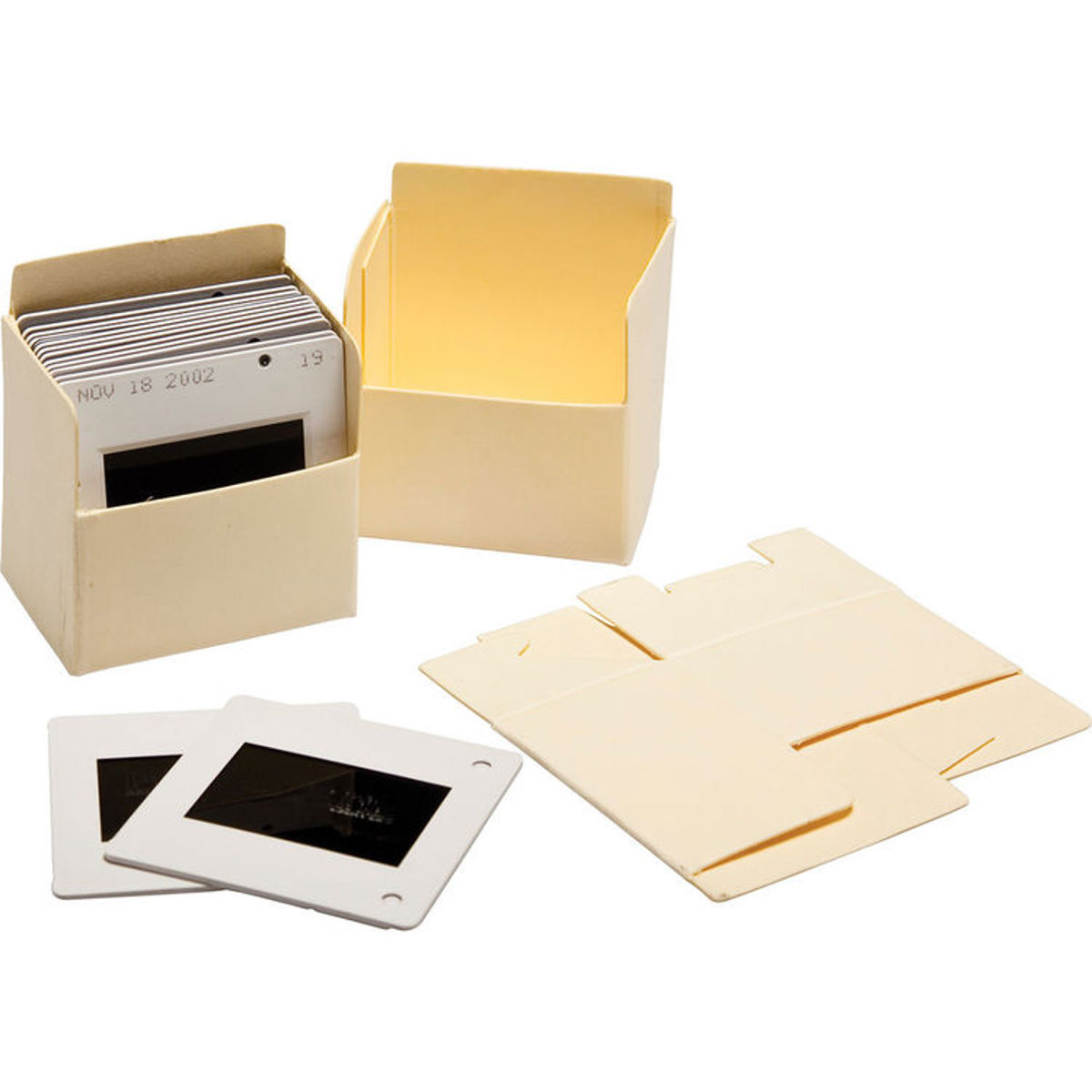 

Print File Tan Slide Bin, 2x2x1.25", 24 Pack
