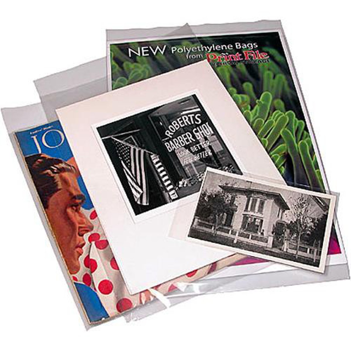 

Print File 5x7" Polyethylene Bag with 2" Flap, 25 Pack