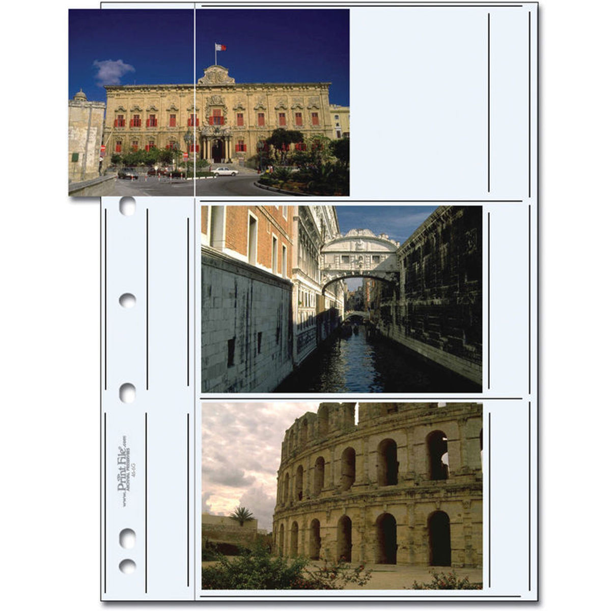 

Print File Premium Archival Album Page for Six 4x6" Prints, 25 Pack, Clear