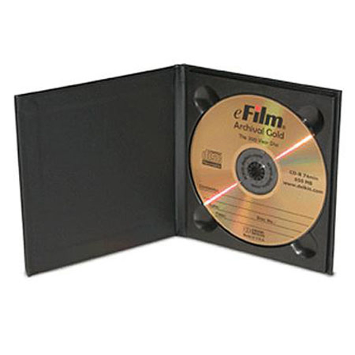 

Print File CD/DVD Black Single Folio, Holds 1 CD or DVD
