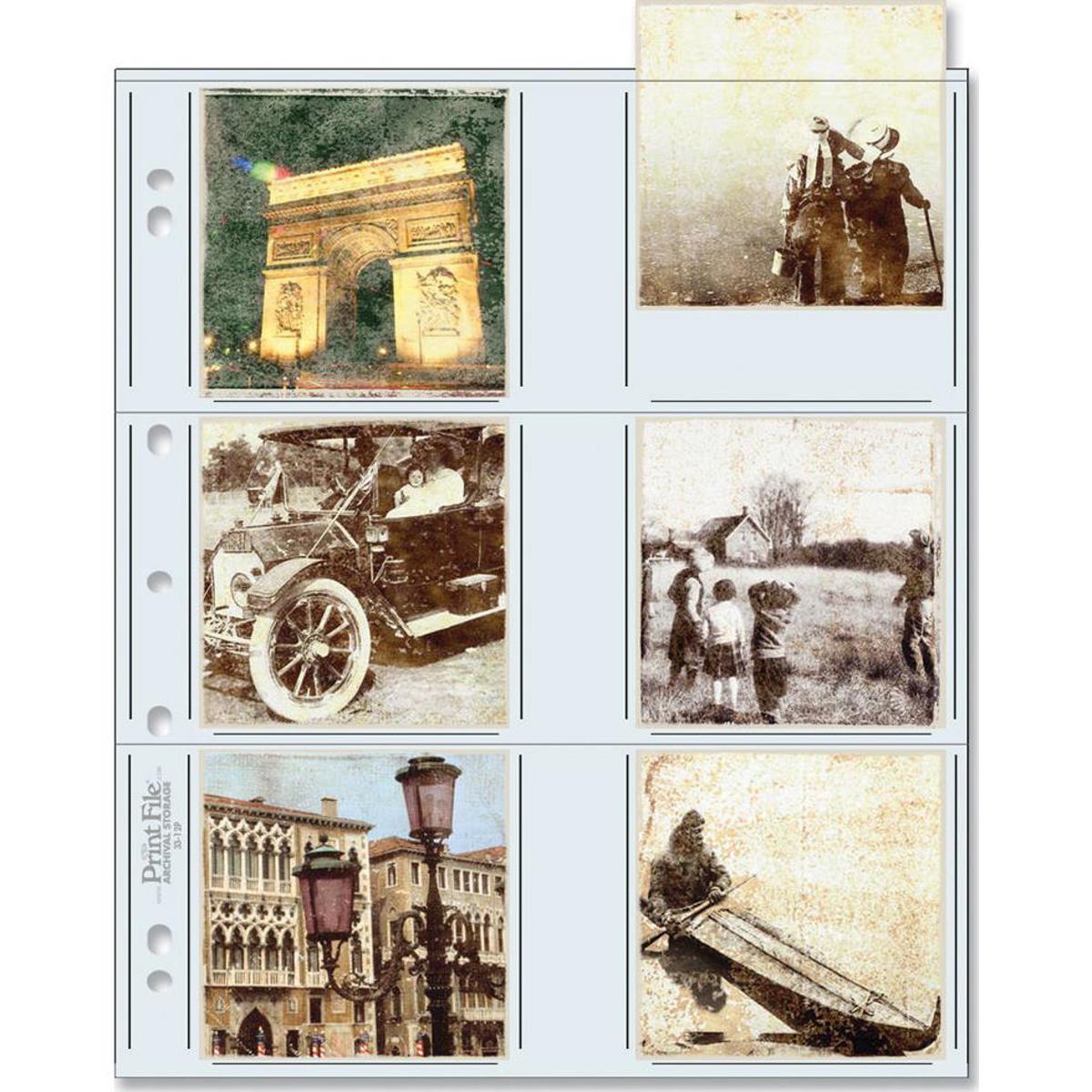 

Print File 33-12P Archival Storage Page for 12 3.5" x 3.5" Prints, 100-Pack