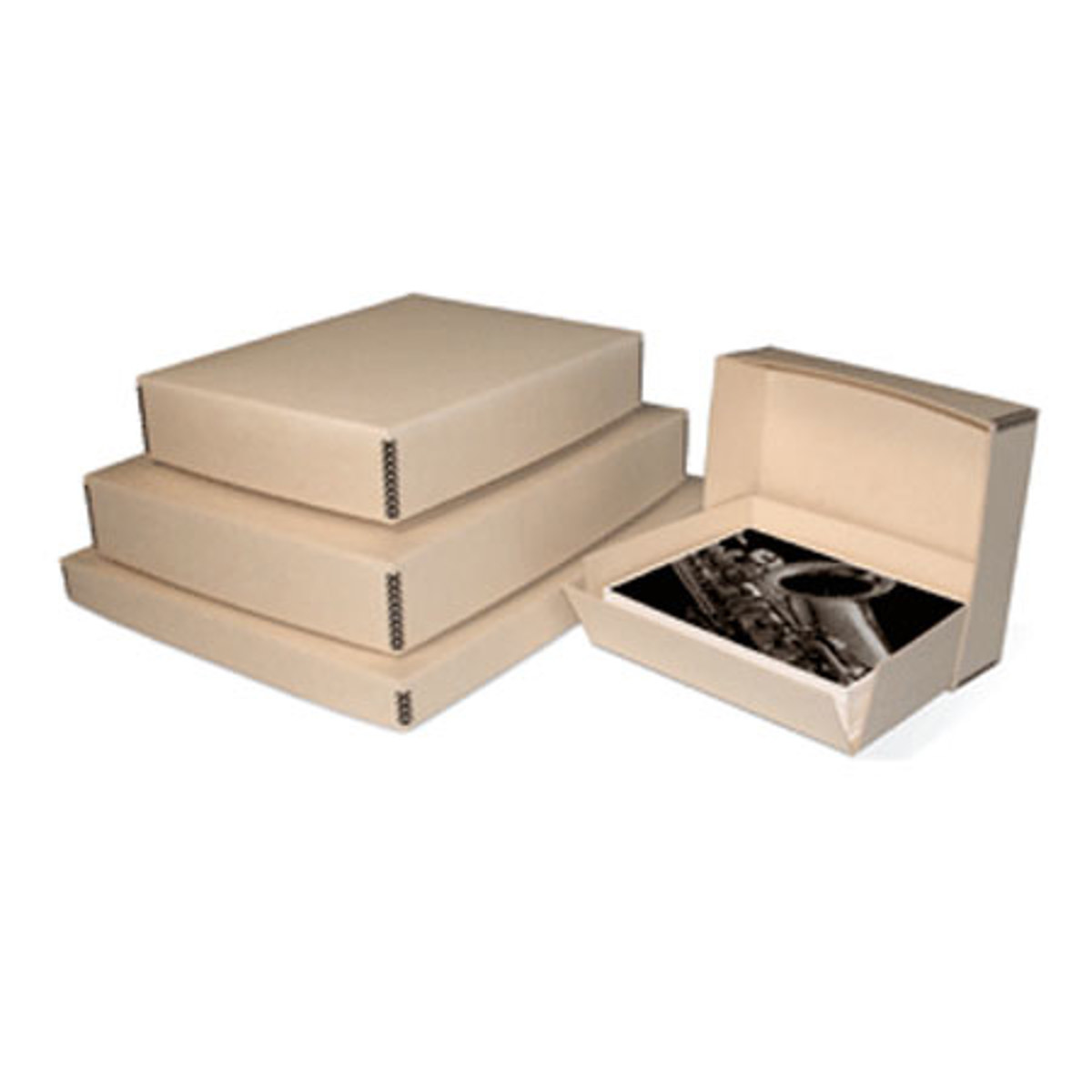 

Print File Tan Drop-Front Metal Edge Archival Box 22.5" x 28.5" x 3"