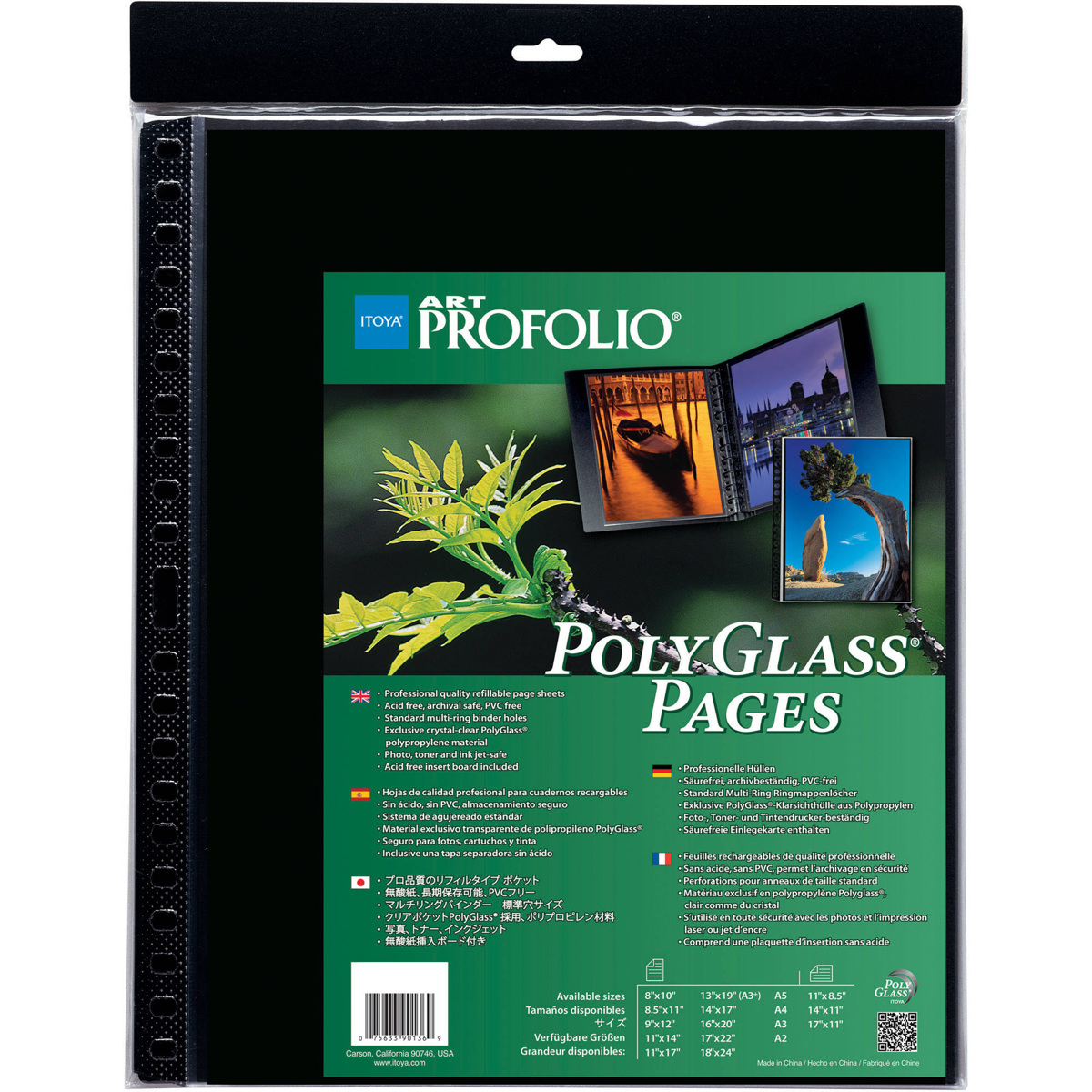 

Itoya 16.5x23.4" A2 Size PolyGlass Refill Pages, 10 Pages per Pack