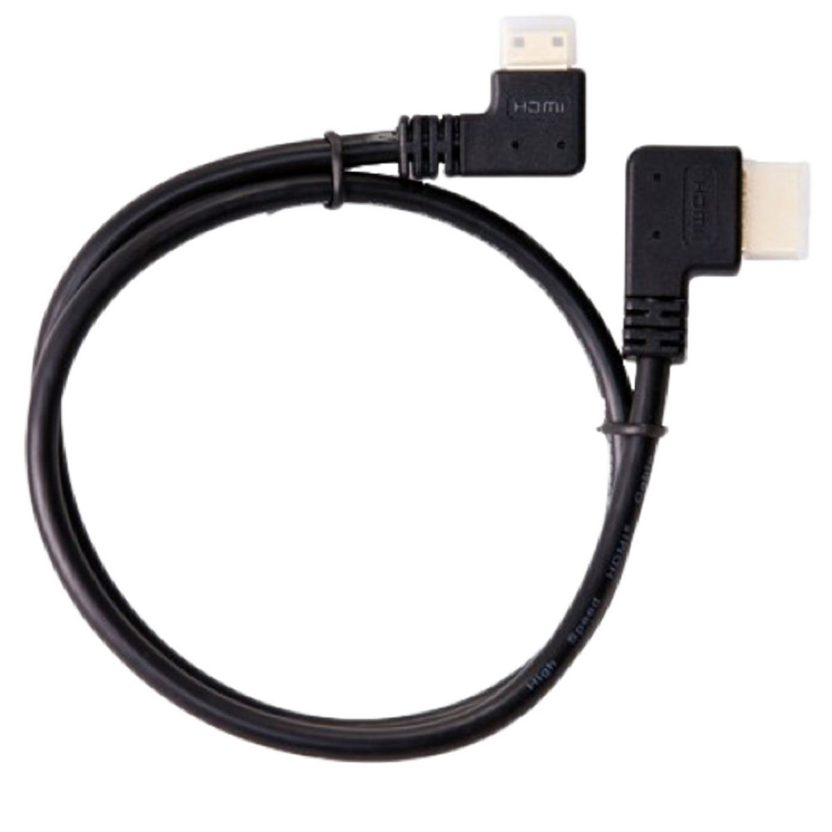 

F & V 20" Mini to Standard HDMI Cable with 90-deg. Connectors