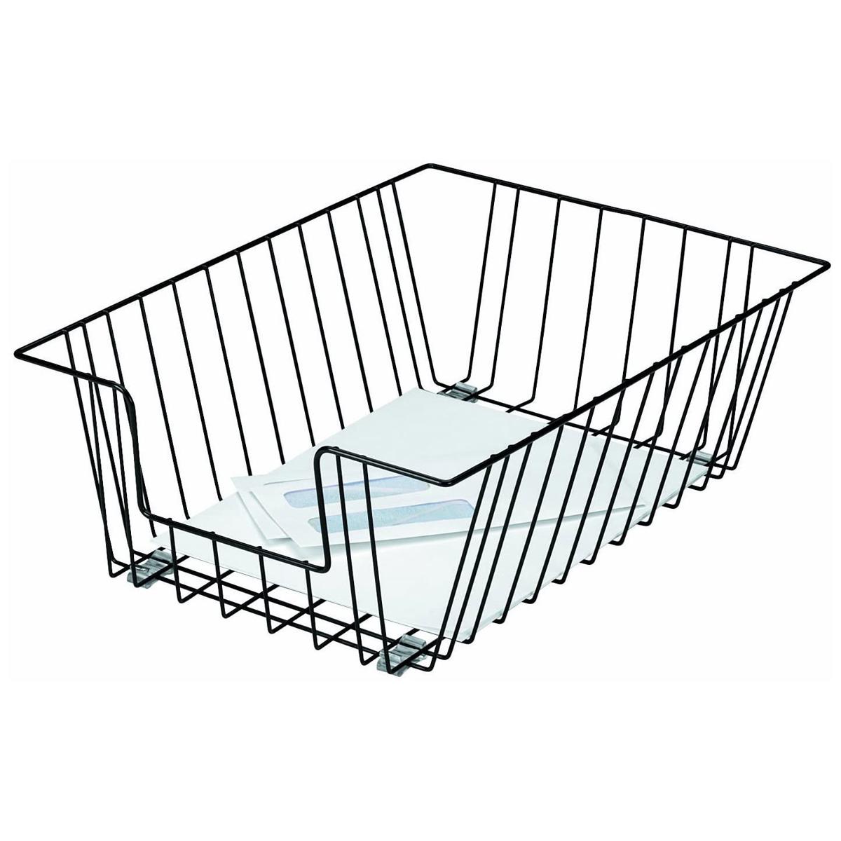 

Fellowes Worcester Wire 5" Deep Desk Tray, Black