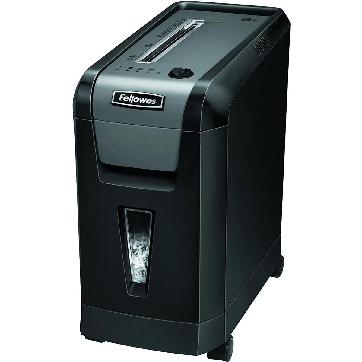 Fellowes Powershred PS-69CB Cross Cut Shredder, Black/Silver -  3343301