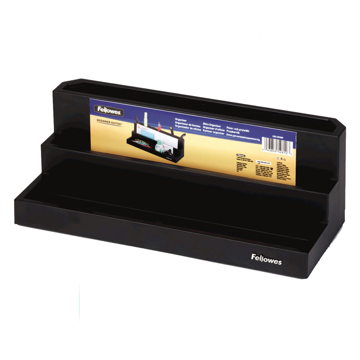 

Fellowes Designer Suites Organizer, Black/Pearl