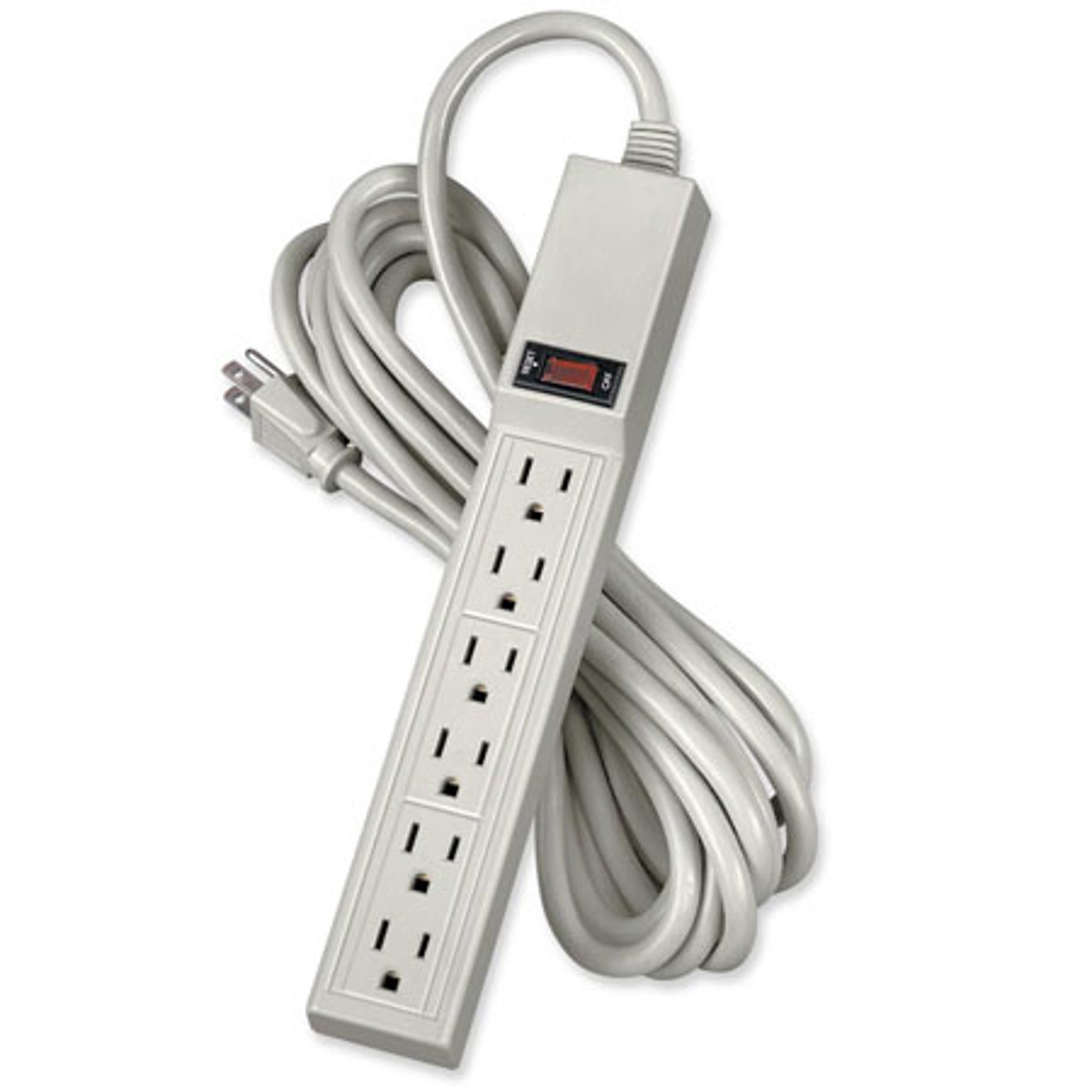 

Fellowes 6-Outlet Power Strip, Platinum