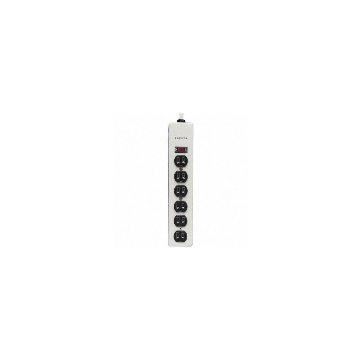 Image of Fellowes 6 Outlet Metal Power Strip