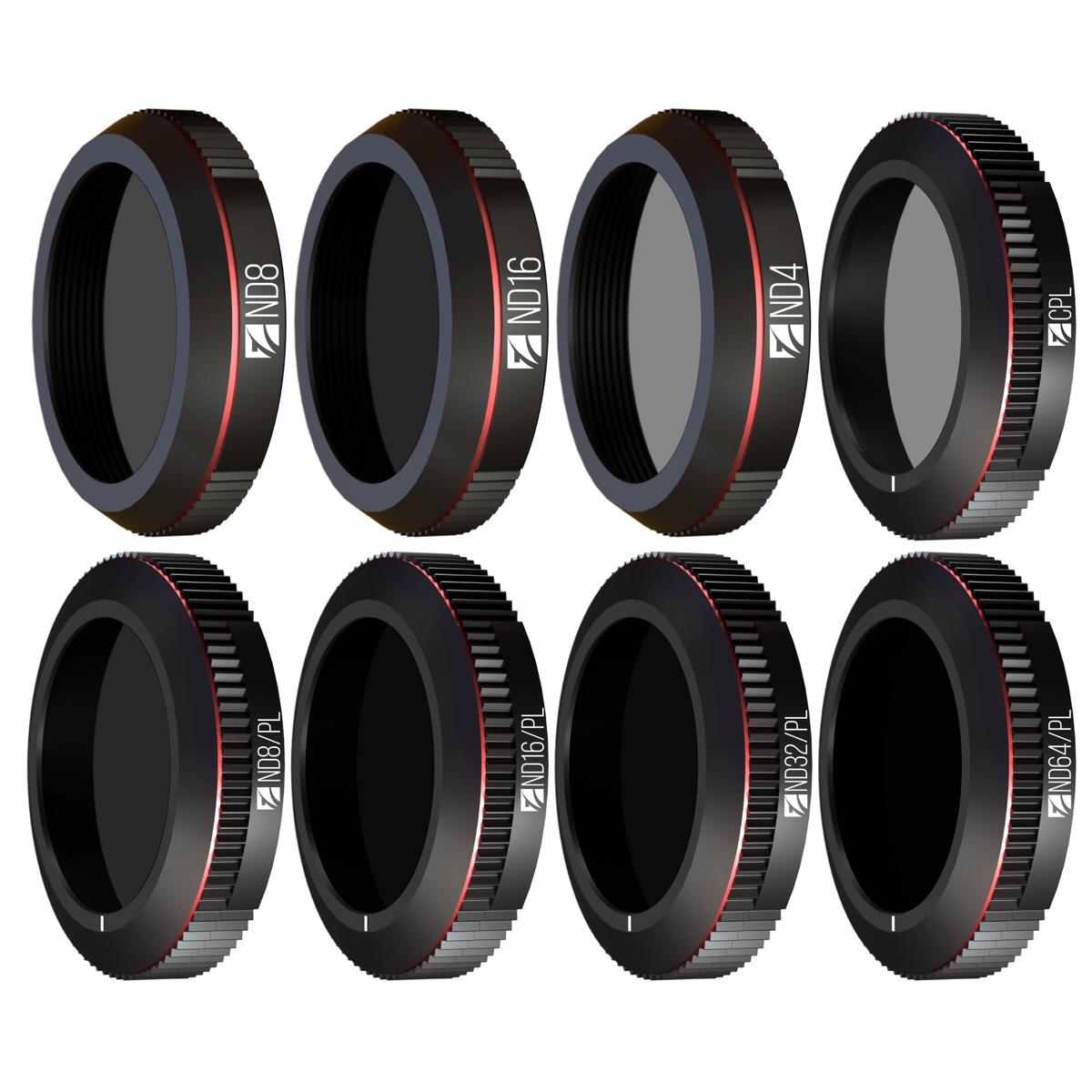 Photos - Parts for Drones & RC models FREEWELL All Day Filter Kit for DJI Mavic 2 Zoom, 8-Pack FW-M2Z-ALD 