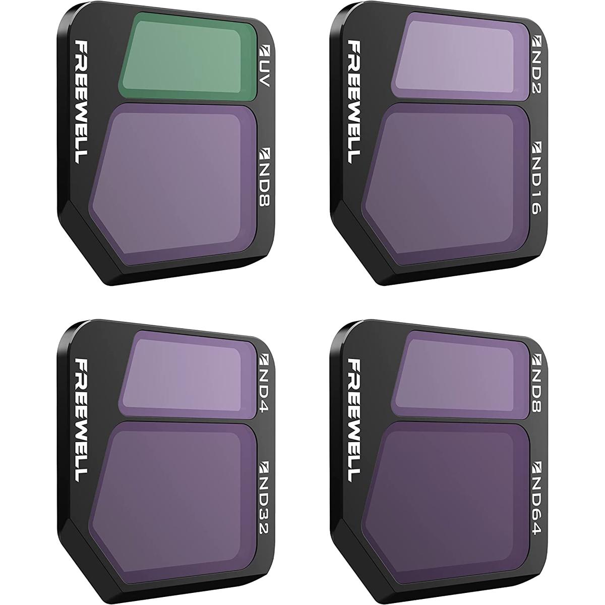 

Freewell Split ND Filter Kit for DJI Mavic 3/Mavic 3 Cine Drone, 4-Pack
