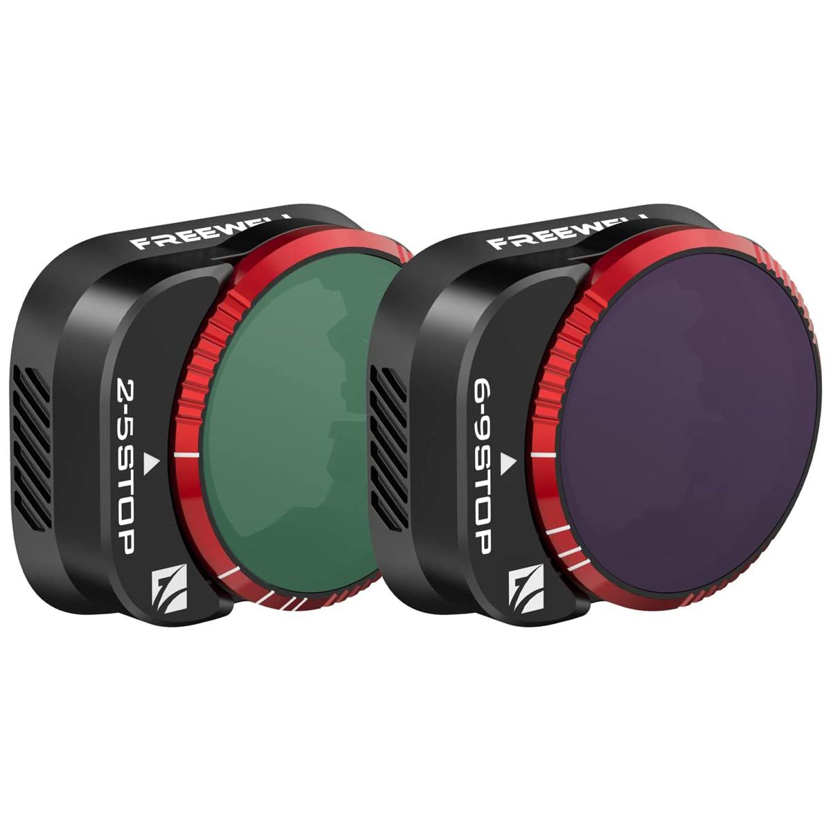 

Freewell Variable ND 2-5 Stop & 6-9 Stop Filters for DJI Mini 3 Pro, 2-Pack